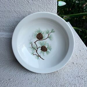 French Saxon China Pine Cone Dinner Plate (s) 9 3/4" USA